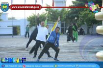 PEMKAB OKU SELATAN GELAR SENAM SEHAT BERSAMA UNTUK MENJAGA KEBUGARAN PARA PEGAWAI