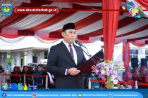 PEMKAB OKU SELATAN GELAR UPACARA BENDERA DALAM RANGKA PERINGATAN HUT KE-20 KABUPATEN OKU SELATAN TAHUN 2023.