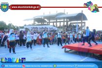 PEMKAB OKU SELATAN GELAR JALAN SEHAT DAN SENAM BERSAMA DALAM RANGKA PERINGATAN HUT KE-20 KABUPATEN OKU SELATAN.