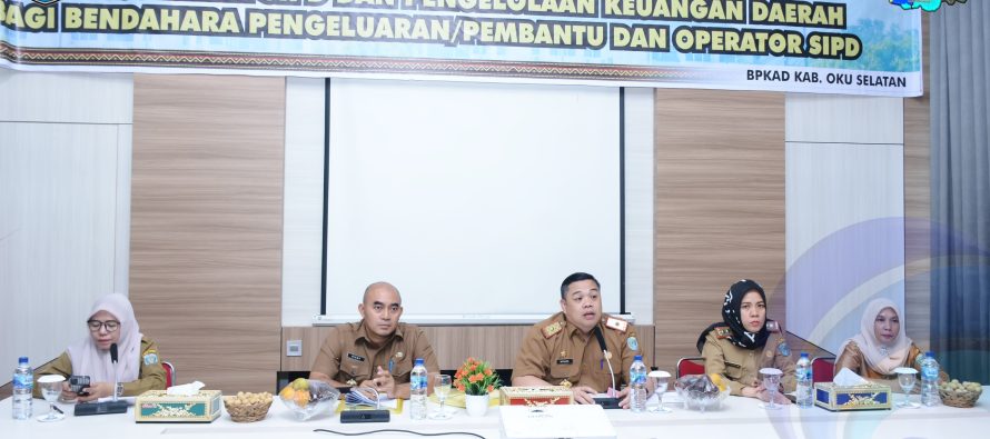 BADAN PENGELOLAAN DAN ASET DAERAH ( BPKAD ) OKU SELATAN GELAR BIMTEK PENATAUSAHAAN SIPD DAN PENGELOLAAN KEUANGAN DAERAH TAHUN 2024.