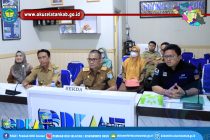 PEMKAB SUMSEL IKUTI RAKOR KEGIATAN BEDAH RUMAH SECARA SERENTAK SE- SUMSEL.