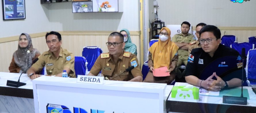 PEMKAB SUMSEL IKUTI RAKOR KEGIATAN BEDAH RUMAH SECARA SERENTAK SE- SUMSEL.