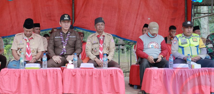 WAKIL BUPATI HADIRI KEGIATAN PERKEMAHAN JUMAT, SABTU MINGGU DI KAWASAN RANAU RAYA.