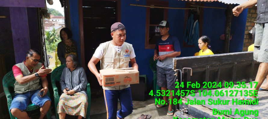 PEMKAB OKU SELATAN MELALUI BPBD, MENINJAU BENCANA TANAH LONGSOR DI WILAYAH KAMPUNG RENGAS KECAMATAN MUARADUA.