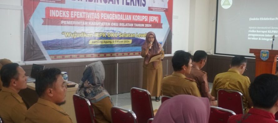 PEMKAB OKU SELATAN BERTEKAD TINGKATKAN INDEKS EFEKTIVITAS PENGENDALIAN KORUPSI