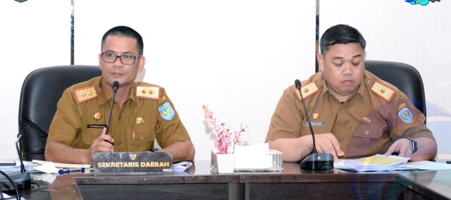 SEKRETARIS DAERAH PIMPIN RAPAT PEMBAHASAN PERUBAHAN KEDUA ATAS PERKADA OKU SELATAN 50/2023