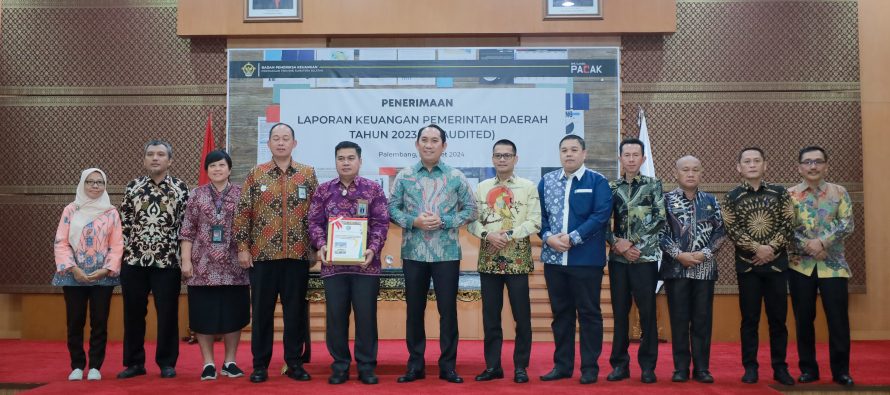 Pemkab OKU Selatan Serahkan LKPD (unaudited) Tahun 2023 kepada BPK RI Perwakilan Sumsel