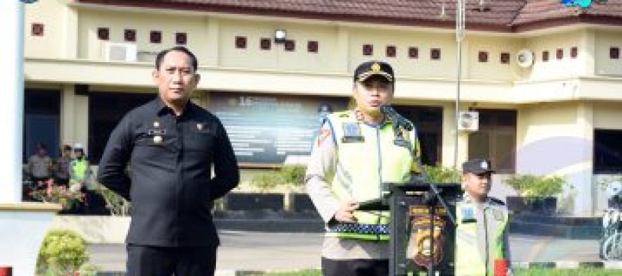 BUPATI POPO ALI HADIRI APEL GELAR PASUKAN OPERASI KETUPAT MUSI 2024, DALAM PENGAMANAN HARI RAYA IDUL FITRI 1445 H.