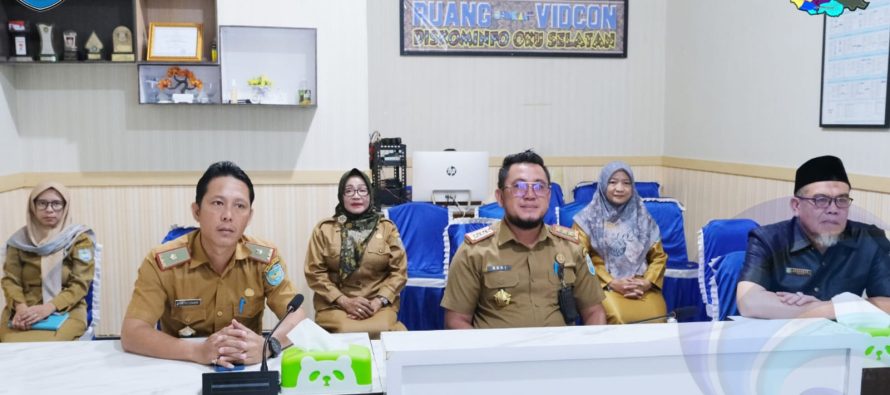 PEMKAB OKU SELATAB IKUTI SECARA VIRTUAL, PELUNCURAN INDEKS INTEGRITAS PENDIDIKAN TAHUN 2023 DAN SOSIALISASI PELAKSANAAN SPI PENDIDIKAN TAHUN 2024.