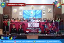 BUPATI POPO ALI HADIRI NONTON BARENG PERTANDINGAN TIMNAS INDONESIA PADA SEMI-FINAL AFC CUP U-23 DI KAPOLRES OKU SELATAN