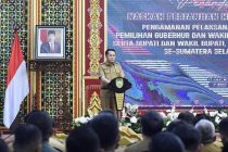 PEMKAB OKU SELATAN LAKSANAKAN PENANDATANGANAN NPDH SECARA SERENTAK 17 KABUPATEN KOTA SUMATERA SELATAN.