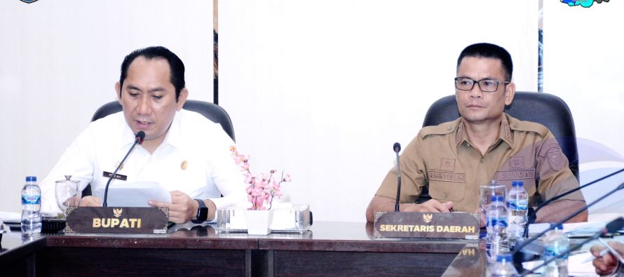 BUPATI OKU SELATAN HADIRI RAPAT EVALUASI KINERJA PDAM TIRTA SAKA SELABUNG