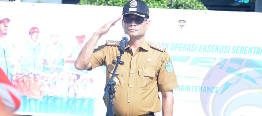 SEKDA PEMKAB OKU SELATAN M. RAHMATULLAH PIMPIN APEL GERAKAN OPERASI EKSEKUSI SERENTAK ( GOES’R) DI KABUPATEN OKU SELATAN.