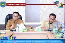 SEKDA OKU SELATAN PIMPIN RAPAT PEMBAHASAN PERUBAHAN PERJANJIAN KERJASAMA DAN PEMUNGUTAN RETRIBUSI