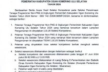PENGUMUMAN HASIL SELEKSI KOMPETENSI