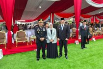 WAKIL BUPATI OKU SELATAN HADIRI UPACARA DAN SYUKURAN PERINGATAN HUT BHAYANGKARA KE-78 DI MAPOLDA SUMSEL