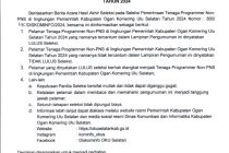PENGUMUMAN HASIL SELEKSI FINAL PENERIMAAN TENAGA PROGRAMMER NON PNS