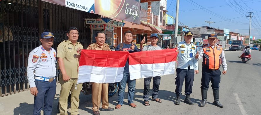 PEMKAB OKU SELATAN GELAR PENCANANGAN GERAKAN PEMBAGIAN 10 JUTA BENDERA MERAH PUTIH DI KABUPATEN OKU SELATAN