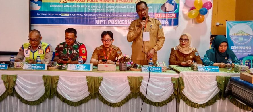 PEMKAB OKU SELATAN GELAR PEKAN IMUNISASI NASIONAL (PIN) POLIO SERENTAK DI 19 KECAMATAN SE KABUPATEN OKU SELATAN