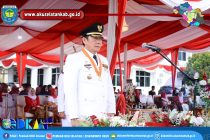 UPACARA PENURUNAN BENDERA MERAH PUTIH DAN AUBADE DALAM RANGKA HUT RI KE-79 TAHUN 2024 BERJALAN LANCAR