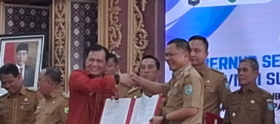 PEMKAB OKU SELATAN IKUTI RAPAT KOORDINASI GUBERNUR SEBAGAI WAKIL PEMERINTAH PUSAT PROVINSI SUMATERA SELATAN TAHUN 2024 DI GRIYA AGUNG