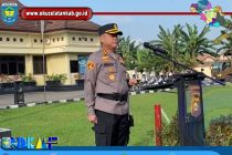 SEKDA KABUPATEN OKU SELATAN H. M RAHMATTULLAH, HADIRI APEL GELAR PASUKAN OPS MANTAP PRAJA MUSI TAHUN 2024 POLRES OKU SELATAN.