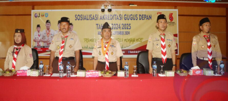 SOSIALISASI AKREDITASI KABUPATEN OKU SELATAN RESMI DI BUKA, GUGUS DEPAN UJUNG TOMBAK PEMBINAAN DAN PENGEMBANGAN GERAKAN PRAMUKA