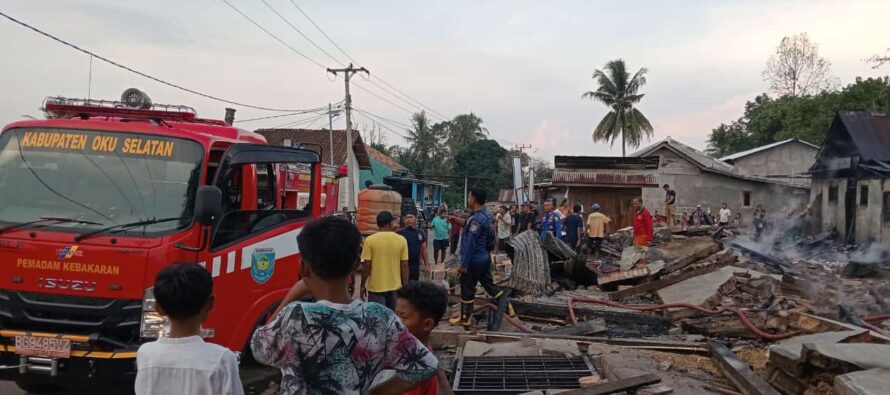 PEMKAB OKU SELATAN TURUT BERDUKA CITA ATAS MUSIBAH KEBAKARAN DI DESA KEMILING KECAMATAN BUAY PEMACA