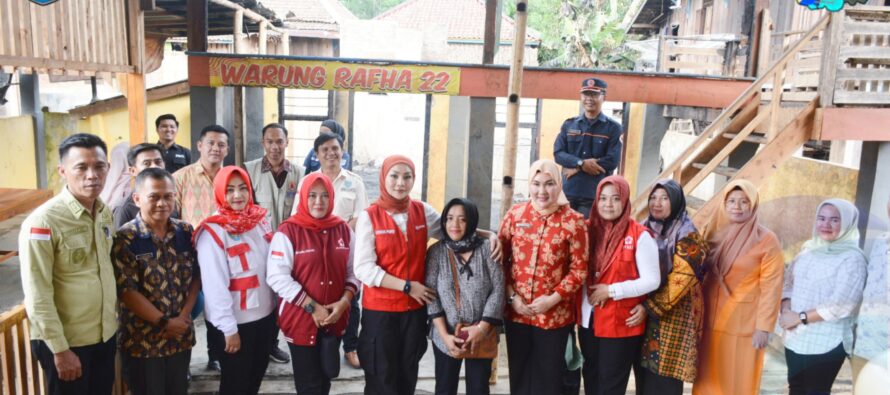 KETUA TP PKK KABUPATEN OKU SELATAN TINJAU LANGSUNG KORBAN MUSIBAH KEBAKARAN DI DESA SURA