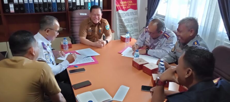 PENANDATANGANAN PERJANJIAN PINJAM PAKAI DERMAGA BANDING AGUNG ANTARA PEMKAB OKU SELATAN DAN BPTD KELAS II SUMSEL