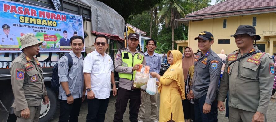 PEMKAB OKU SELATAN GELAR PASAR MURAH DI KECAMATAN BUAY RAWAN