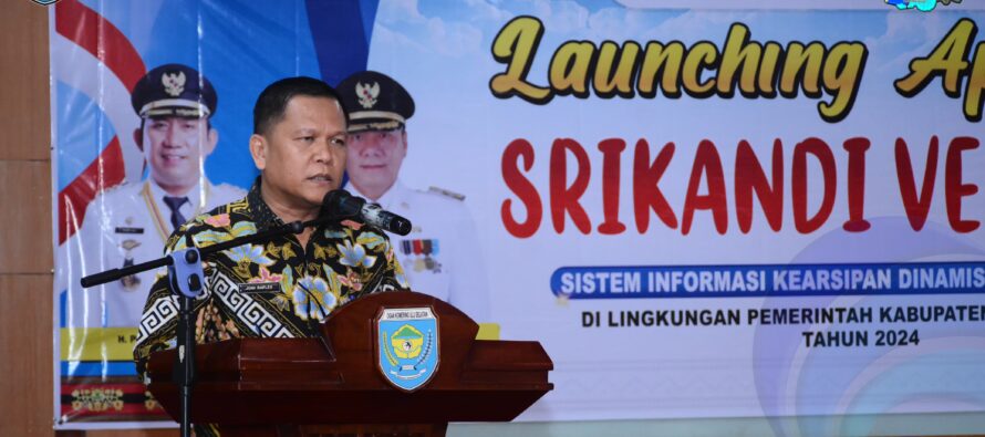 PEMKAB OKU SELATAN MELALUI DINAS PERPUSTAKAAN DAN KEARSIPAN RESMI LAUNCHINGKAN APLIKASI SRIKANDI VERSI 3 DI LINGKUNGAN PEMERINTAH OKU SELATAN.