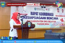 PMI KABUPATEN OKU SELATAN GELAR RAKOR KESIAPSIAGAAN BENCANA DI KABUPATEN OKU SELATAN TAHUN 2024.