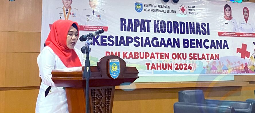 PMI KABUPATEN OKU SELATAN GELAR RAKOR KESIAPSIAGAAN BENCANA DI KABUPATEN OKU SELATAN TAHUN 2024.