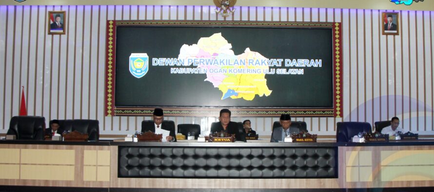 SEKRETARIS DAERAH OKU SELATAN H. M RAHMATTULLAH HADIRI RAPAT PARIPURNA DPRD KABUPATEN OKU SELATAN.