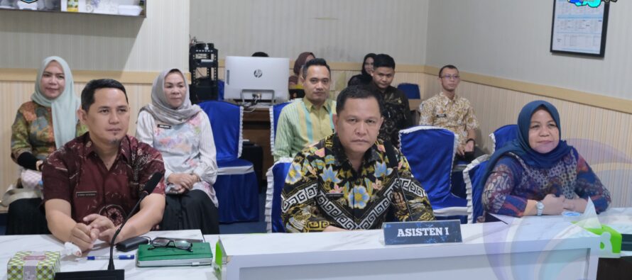 PEMKAB OKU SELATAN IKUTI ACARA PENGANUGERAHAN PENGHARGAAN ANUGERAH PREDIKAT PENILAIAN KEPATUHAN PENYELENGGARAAN PELAYANAN PUBLIK TAHUN 2024 SECARA DARING