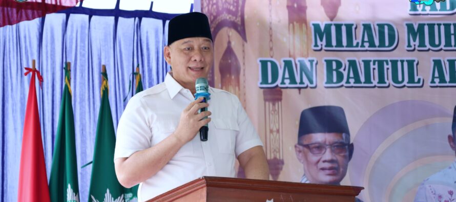 WAKIL BUPATI H SHOLEHIEN ABUASIR HADIRI ACARA MILAD MUHAMMADIAH KE-112 DAN PEMBUKAAN BAITUL AQRAM