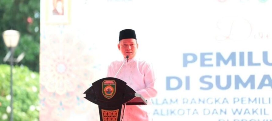 SEKDA PEMKAB OKU SELATAN IKUTI DOA BERSAMA LINTAS AGAMA DALAM RANGKA PEMILUKADA 2024 DI MONPERA PALEMBANG.