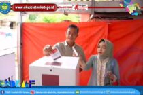 EMPAT PASLON BUPATI DAN WAKIL BUPATI OKU SELATAN LAKSANAKAN PENCOBLOSAN PEMILUKADA 2024.