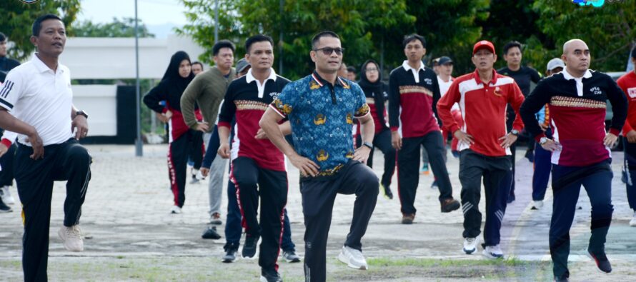 KORPRI KABUPATEN OKU SELATAN GELAR SENAM SEHAT DALAM RANGKA PERINGATAN HUT KORPRI KE – 53 TAHUN 2024.