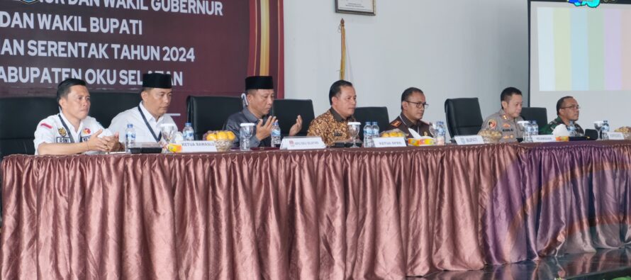 PEMKAB OKU SELATAN HARAPKAN REKAPITULASI TINGKAT KABUPATEN BERJALAN LANCAR DAN AMAN, MASYARAKAT DIIMBAU TAK MUDAH TERPROVOKASI.