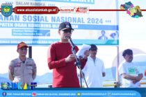 HADIRI PERINGATAN HKSN 2024 TINGKAT KABUPATEN OKU SELATAN, SEKRETARIS DAERAH GELORAKAN SEMANGAT KEBERSAMAAN DAN GOTONG ROYONG MEMBANGUN DAERAH.