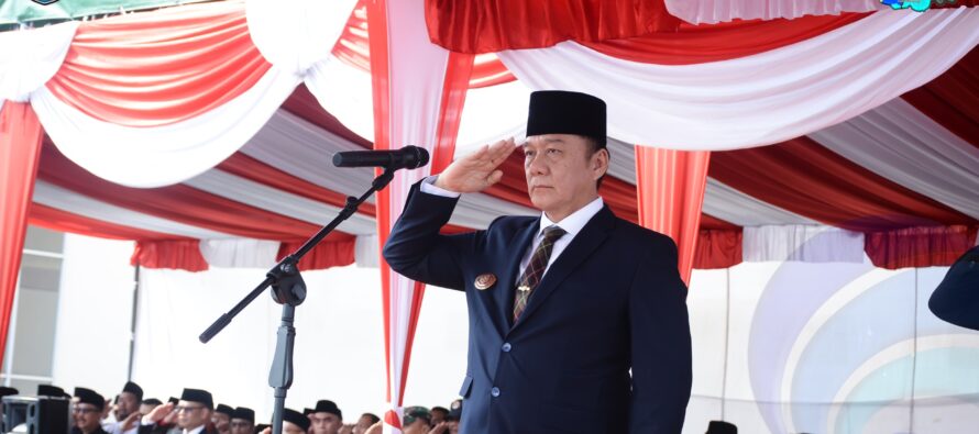 WAKIL BUPATI OKU SELATAN H. SHOLEHIEN ABUASIR HADIRI UPACARA HARI AMAL BHAKTI KEMENTRIAN AGAMA RI KE 79 TAHUN DI KABUPATEN OKU SELATAN.