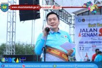 MASYARAKAT OKU SELATAN IKUTI SENAM DAN JALAN SEHAT BERSAMA DALAM RANGKA MEMPERINGATI HUT KE-21 KABUPATEN OKU SELATAN TAHUN 2025.