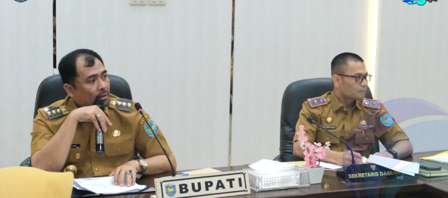 BUPATI OKU SELATAN PIMPIN RAPAT KERJA PERTAMA BERSAMA KEPALA ORGANISASI PERANGKAT DAERAH DALAM RANGKA MENINGKATKAN KINERJA DAN KOORDINASI ANTAR PERANGKAT DAERAH
