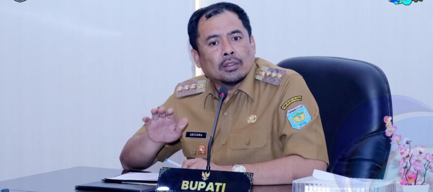 TINGKATKAN PELAYANAN, BUPATI OKU SELATAN PIMPIN RAKOR BERSAMA PDAM TIRTA SAKA SELABUNG .