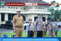 JALIN SINERGITAS UNTUK TINGKATKAN KEAMANAN DAN KETERTIBAN MASYARAKAT, BUPATI OKU SELATAN PIMPIN APEL PAGI BERSAMA JAJARAN POLRES OKU SELATAN