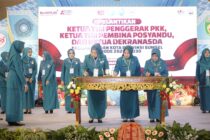 YOHANA YUDA YANTI ABUSAMA RESMI DILANTIK SEBAGAI KETUA TP PKK, KETUA TIM PEMBINA POSYANDU, DAN KETUA DEKRANASDA KABUPATEN OKU SELATAN OLEH FEBY DERU