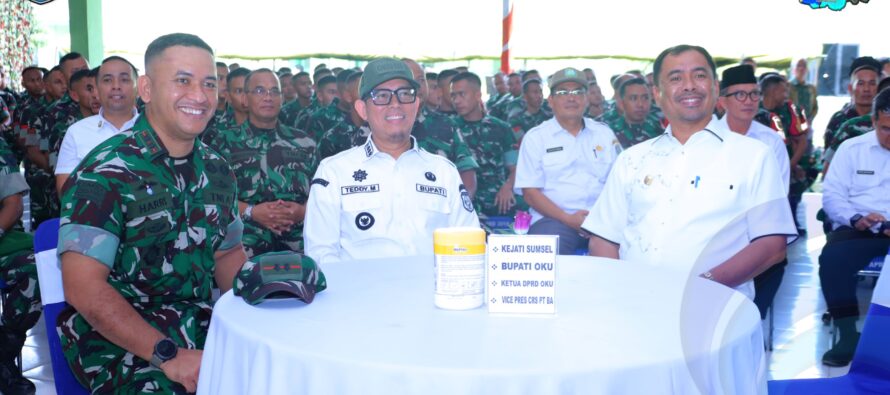 BUPATI OKU SELATAN HADIRI PENYERAHAN SERTIFIKAT LAHAN OLEH MENTERI ATR/BPN KEPADA KASAD TNI DI PUSLATPUR KODIKLAT TNI AD MARTAPURA