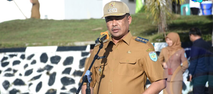 BUPATI OKU SELATAN PIMPINAN APEL GABUNGAN PEMKAB OKU SELATAN USAI HARI RAYA IDUL FITRI 1446 HIJRIAH